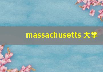 massachusetts 大学